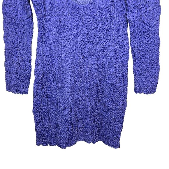 NWT Samsoe Samsoe Womens L Bianca Iris Bloom Crinkle Long Sleeve Mini Dress - Picture 10 of 15